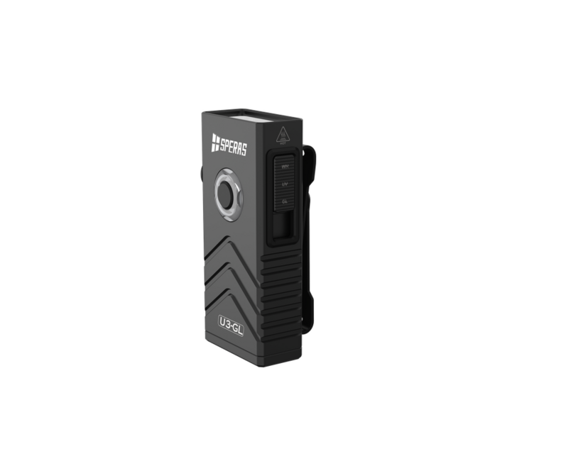 Speras U3-GL multifunktionale edc taschenlampe, schwarz