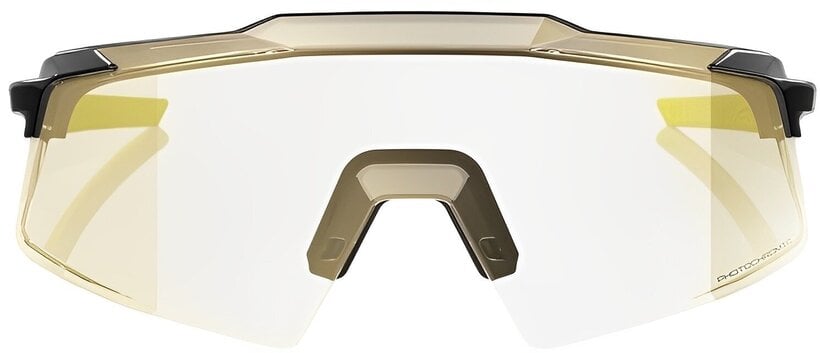 100% Sonnenbrille Aerocraft, Gloss Metallic Black - Gold Mirror Photochromic
