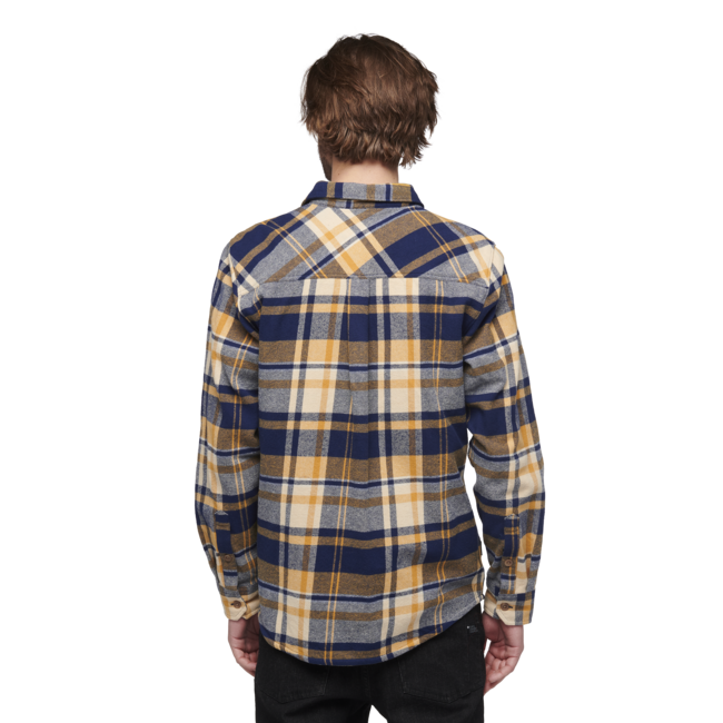 Black Diamond Project Flanellhemd herren indigo-gold kariert