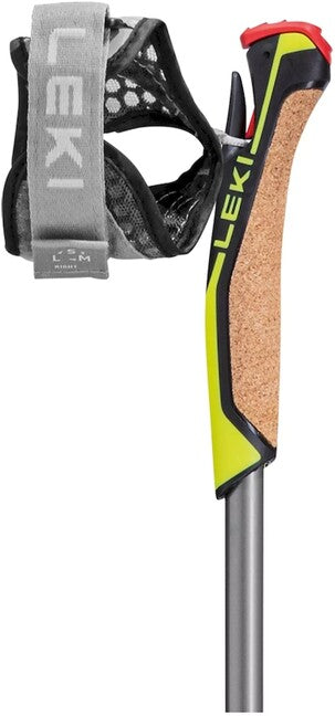 LEKI Speed Pacer Lite Nordic Walking stöcke, mitternachtsblau-dunkelmetallic-hellanthrazit-neongelb