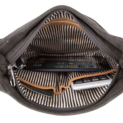 Travelon Heritage Hobo tasche Anti-Diebstahl-tasche grau