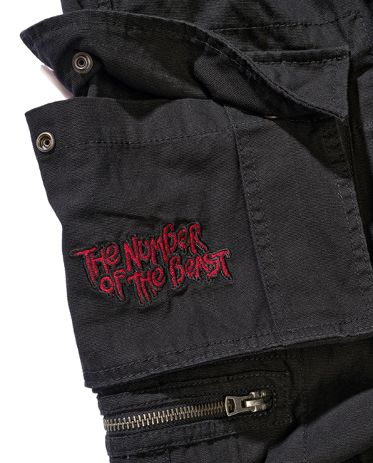 Brandit Iron Maiden Savage Shorts The Number of The Beast Schwarz Edition, schwarz