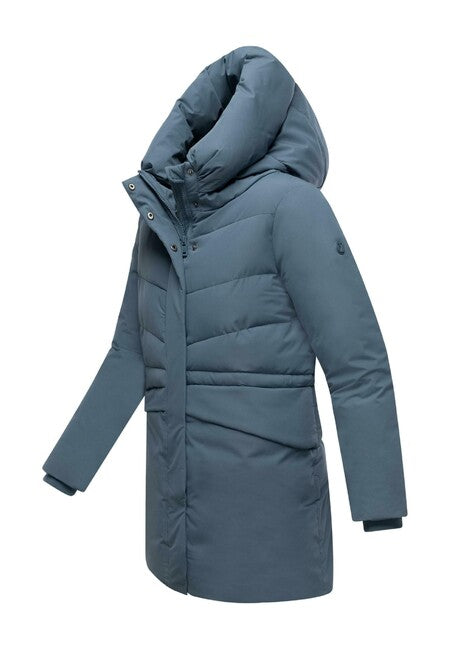 Marikoo Delilah16 damen Winterjacke mit Kapuze, dusty blue