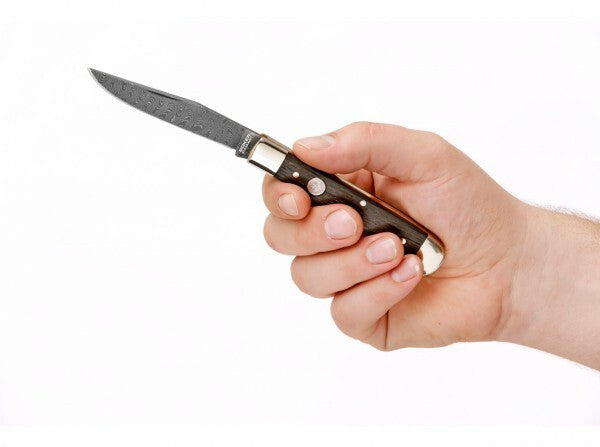 BÖKER Manufaktur Solingen Trapper Classic taschenmesser 8,3 cm, damast, eiche bog
