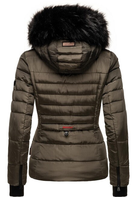 Navahoo Adele damen Winterjacke mit Kapuze, anthrazit