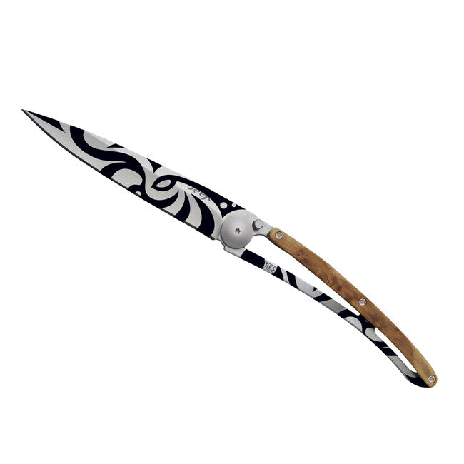 Deejo Tattoo Tribal Μαχαίρι Αναδίπλωσης Juniper Wood