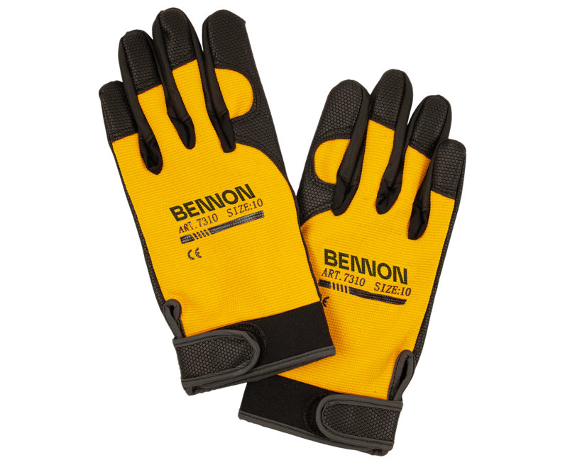 BENNON KALYTOS Arbeitshandschuhe, gelb/schwarz