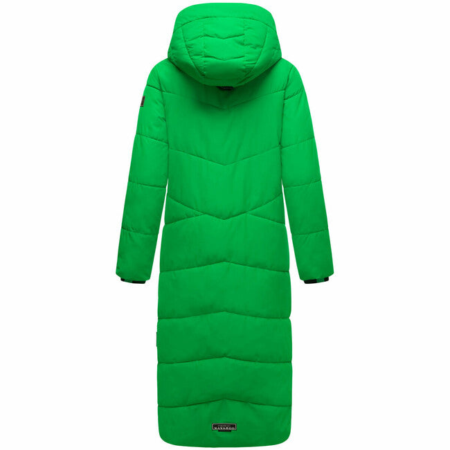 Navahoo Hingucker damen Winterjacke mit Kapuze, smaragdgrün