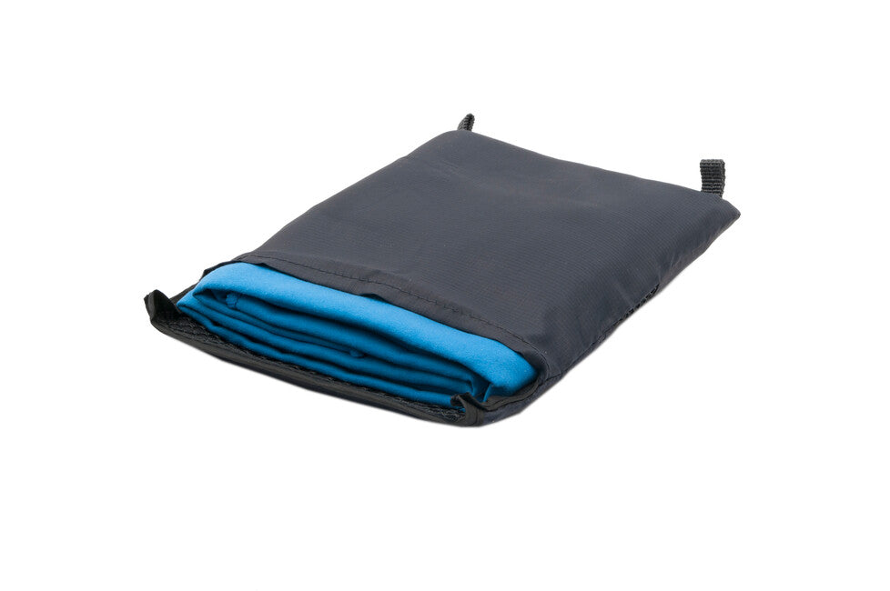 BasicNature Velourshandtuch 60 x 120 cm, blau
