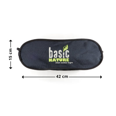 BasicNature Ultraleichter hochlehn-reisestuhl, schwarz