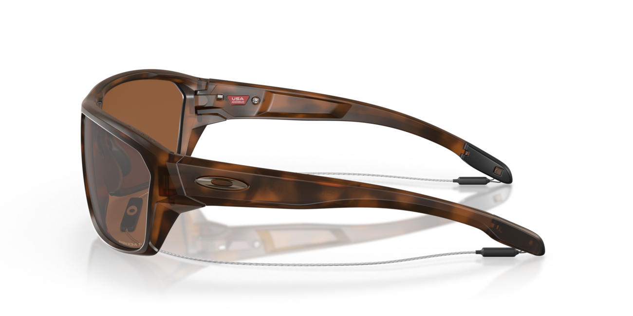 Oakley SPLIT SHOT Sonnenbrille mit Rahmen Matte Brown Tortoise und mit Dias Prizm Tungsten Polarized 64