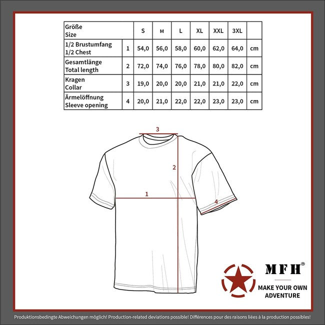 MFH Kurzarm-T-shirt, OD grün
