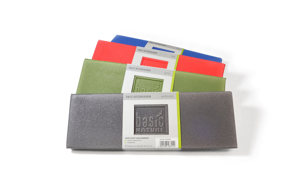 BasicNature klappbares sitzkissen, rot