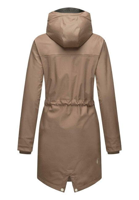 Navahoo FLOWER OF OCEAN wasserdichte damenjacke, taupe