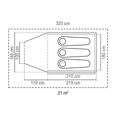 Coleman Darwin Plus zelt für 3 personen