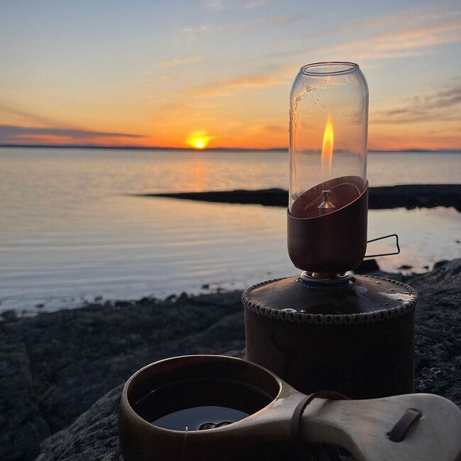 Fire Maple Klarglas-Borosilikat-Lampenschirm für Gaslampe