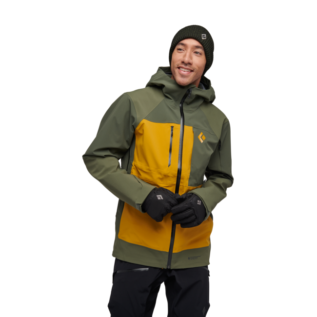 Black Diamond Recon Stretch Pro Shell herren Skijacke, tundra-amber