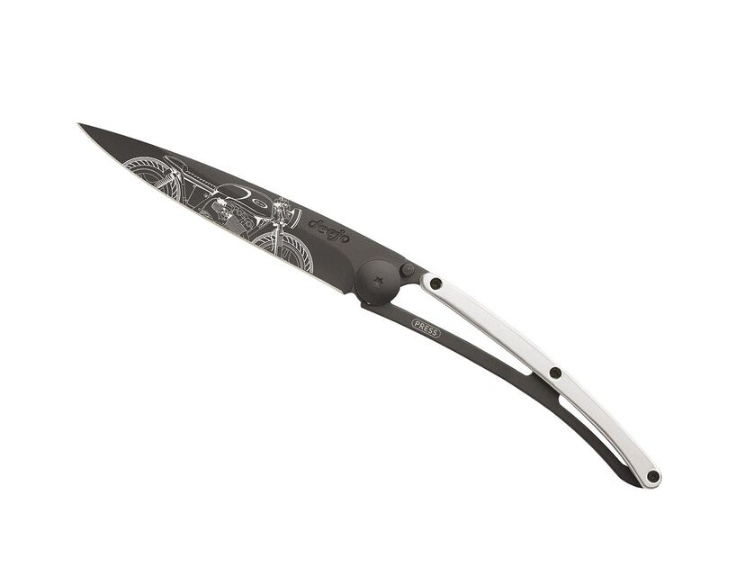 Deejo Cafe Racer deejo schließmesser gold tattoo 9kt weißgold