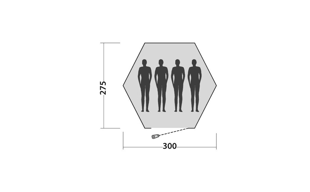 Easy Camp Bolide 400 Tipti-Zelt 4 Personen, grün