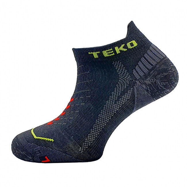TEKO RUN 1.0 ULTRA low ultraleichte laufsocken merino eco, schwarz