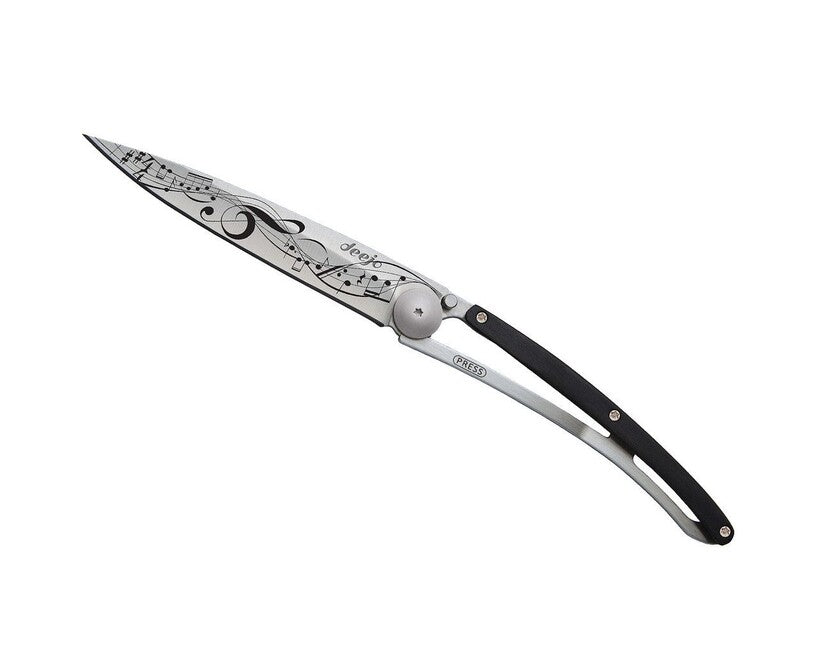 Deejo Tattoo ebony wood Schließmesser