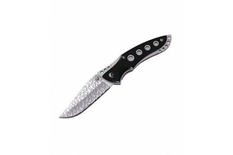 Herbertz taschenmesser 8 cm, schwarz, aluminium