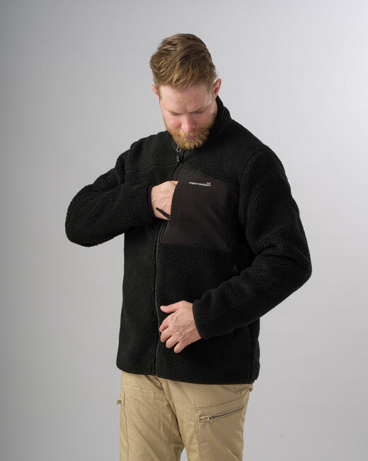 Pentagon Summit Sherpa Men's Fleece Jacket, Black