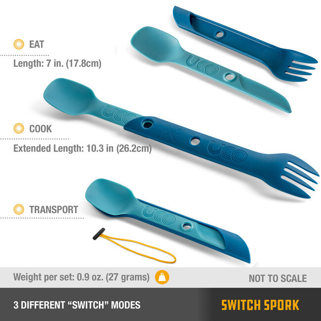UCO Switch Spork Classic Besteck-Set blau