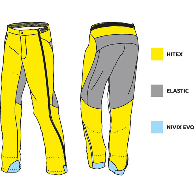 Camp Adrenaline Pant 3.0 Skitouren-Rennhose, schwarz/gelb