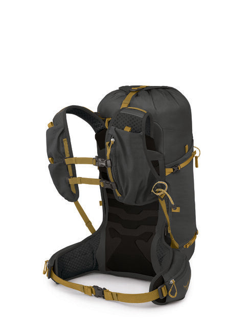 Osprey Talon Velocity 30 Backpack, Dark Charcoal/Tumbleweed Yellow
