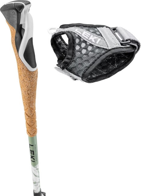 LEKI Cross Trail Carbon trekkingstöcke, weiß-hut-schwarz, 100 - 135 cm