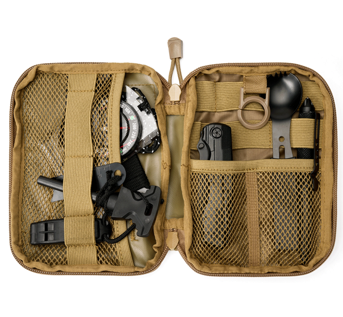 Brandit Multifunktions-EDC-Messertasche, camel