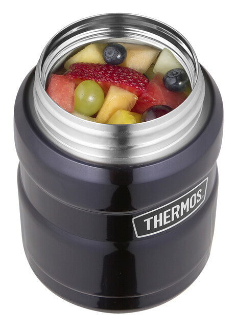 Thermos King Food Behälter mit Löffel 0,47 l dunkelblau