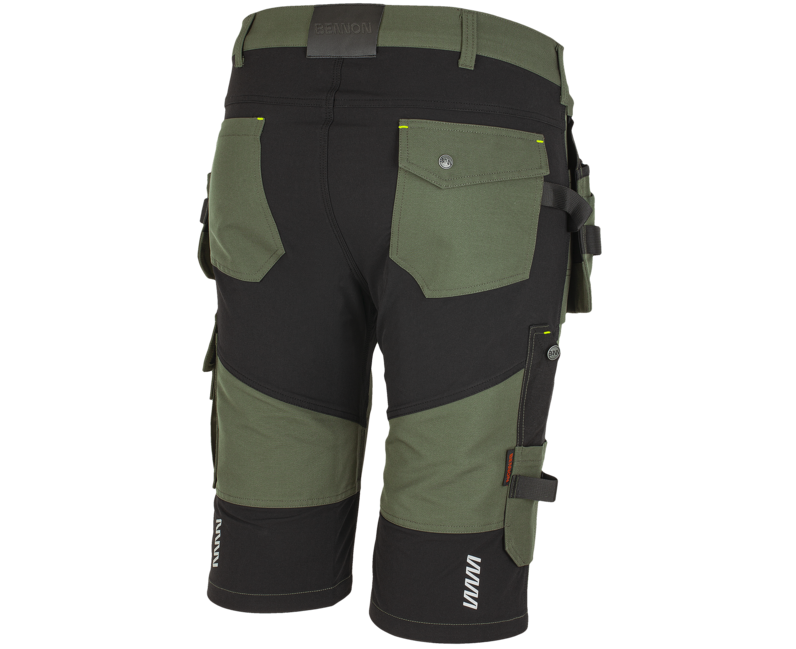 BENNON EREBOS Arbeitsshorts, grün/schwarz