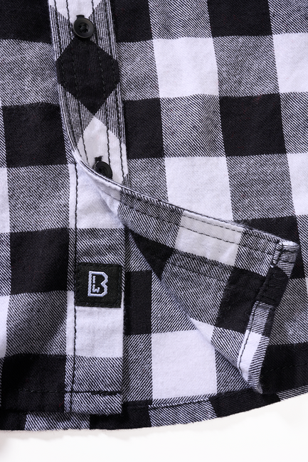 Brandit kindershirt mit langen Ärmeln, weiß schwarz