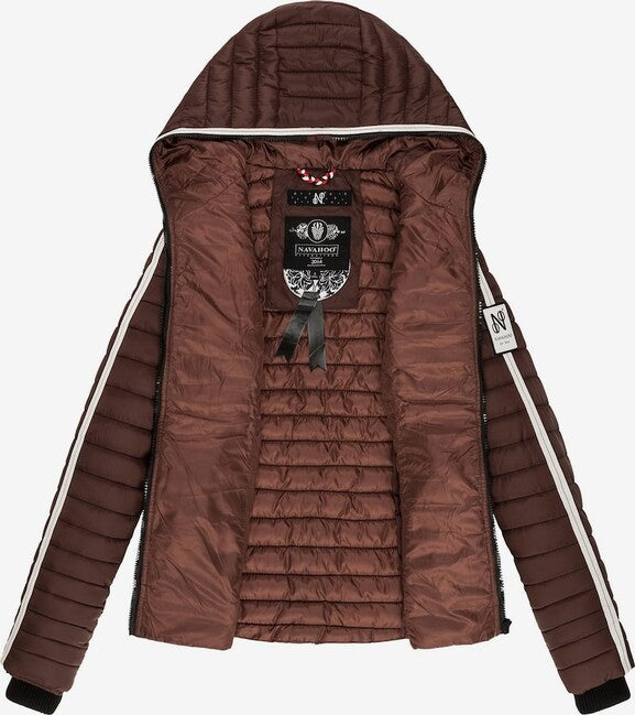 Navahoo Kimuk Princess damen Übergangsjacke mit Kapuze, dark choco