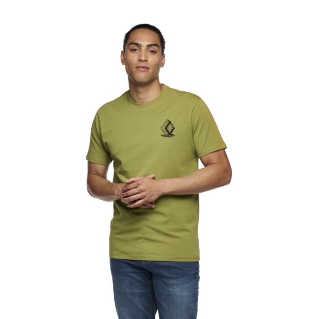 Black Diamond Boulder herren kurzarm-T-shirt, Camp green