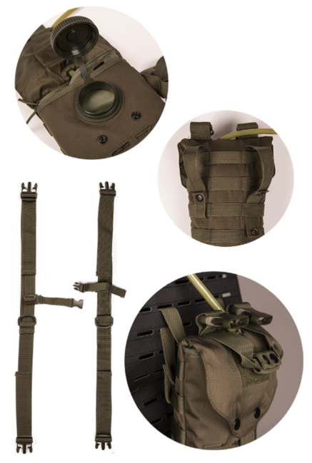 Mil-Tec Laser Cut 2,5 l Hydration Pack, olive