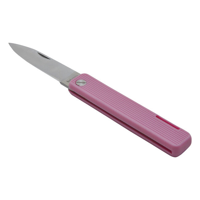 Baladeo Papagayo taschenmesser klinge 7,5 cm stahl 420, griff tpe rosa