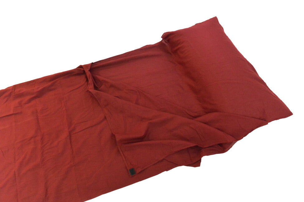 Origin Outdoors Baumwolle rechteckigen Schlafsack Liner bordeaux