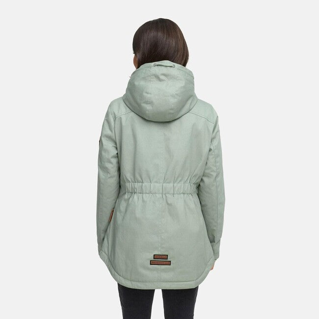 Marikoo BIKOO damen-Winterjacke mit Kapuze, Smokey Mint