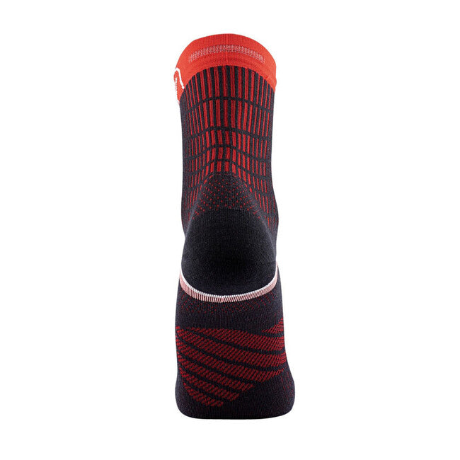 Sidas Winter Run socken, schwarz/rot
