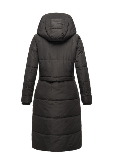 Marikoo Ayumii damen Winterjacke mit Kapuze, schwarz