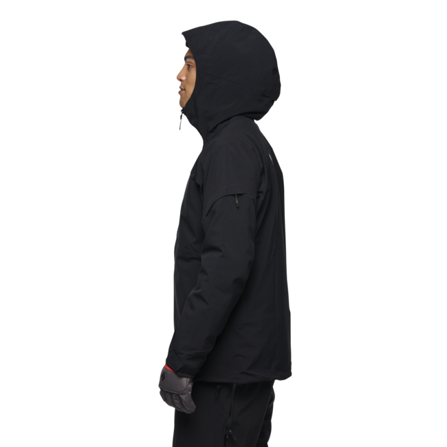 Black Diamond Recon Insulated Shell waterproof jacket, schwarz