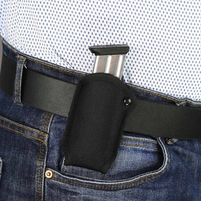 Falco F801 Nylon Magazine Pouch for Glock 19, Black Left
