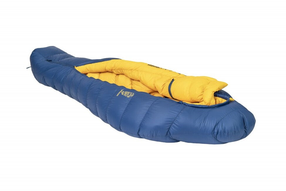 Patizon ULTRALIGHT G400 M Drei-Jahreszeiten-Schlafsack left, navy/gold