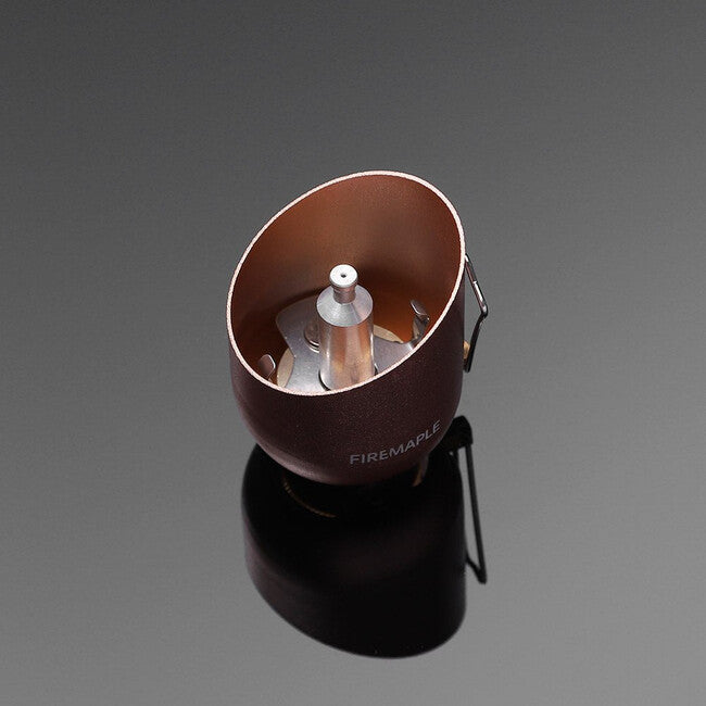 Fire Maple Gaslampe mit Borosilikatglas, schwarz