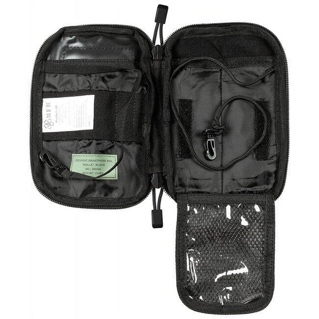 MFH MOLLE-Dokumenten-/Smartphone-tasche, schwarz