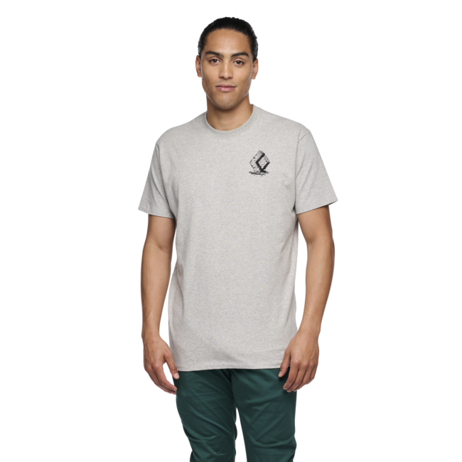 Black Diamond Boulder herren Kurzarm-T-shirt, nickel heather
