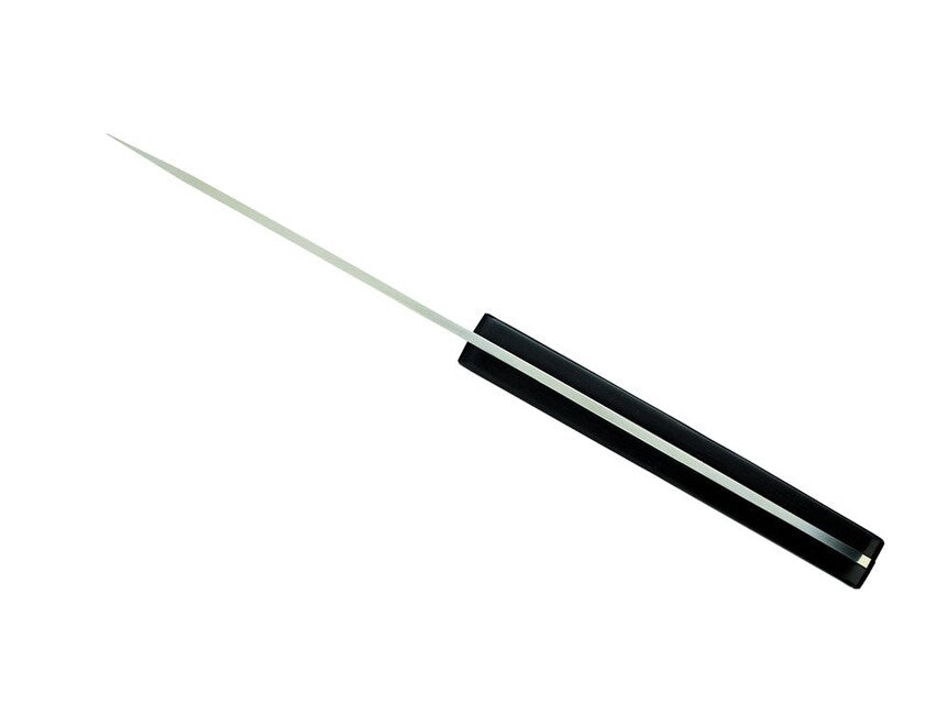 Deejo Set mit 6 Messern glänzende Klinge schwarzer ABS-Griff